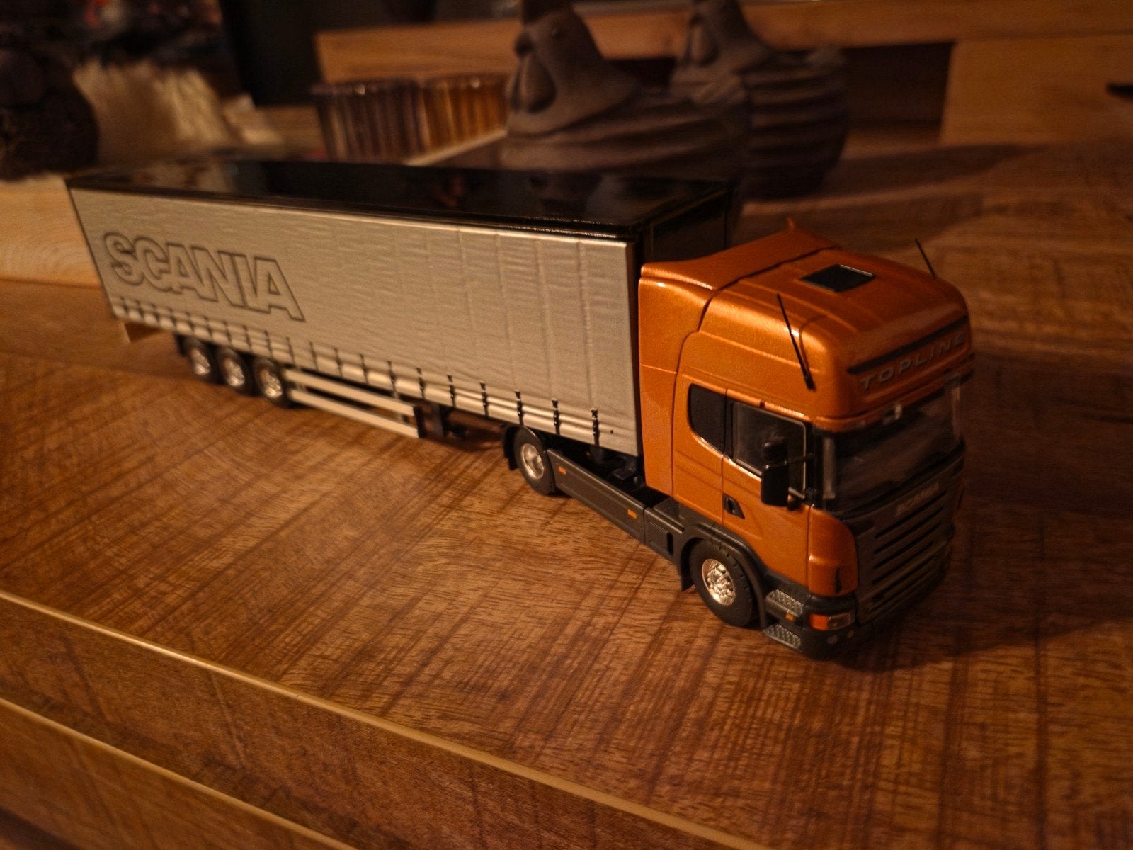 scania met schuifzeil oplegger, Nieuw, T, Tekno, Bus of Vrachtwagen