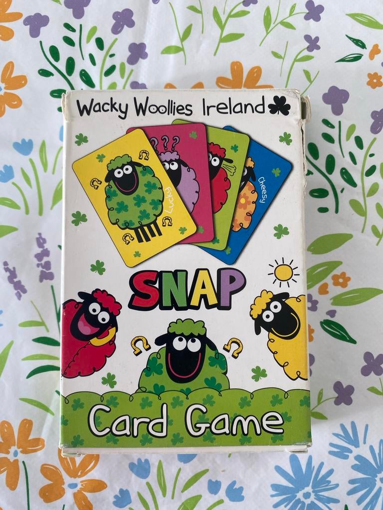 Wacky Woollies Ireland SNAP Kaartspel, Een of twee spelers, Ophalen, Gebruikt