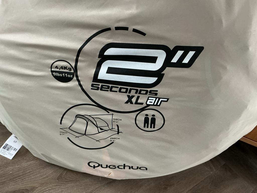 Quechua 2 Seconds XL Air Tent - Pop-Up Tent, Ophalen, Gebruikt, Tot en met 2
