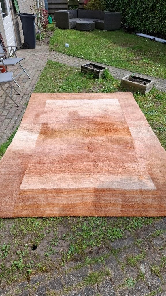 Handgeknoopt Wollen tapijt uit Nepal, 205x300 cm, Gebruikt, 200 cm of meer, Ophalen of Verzenden, 200 cm of meer
