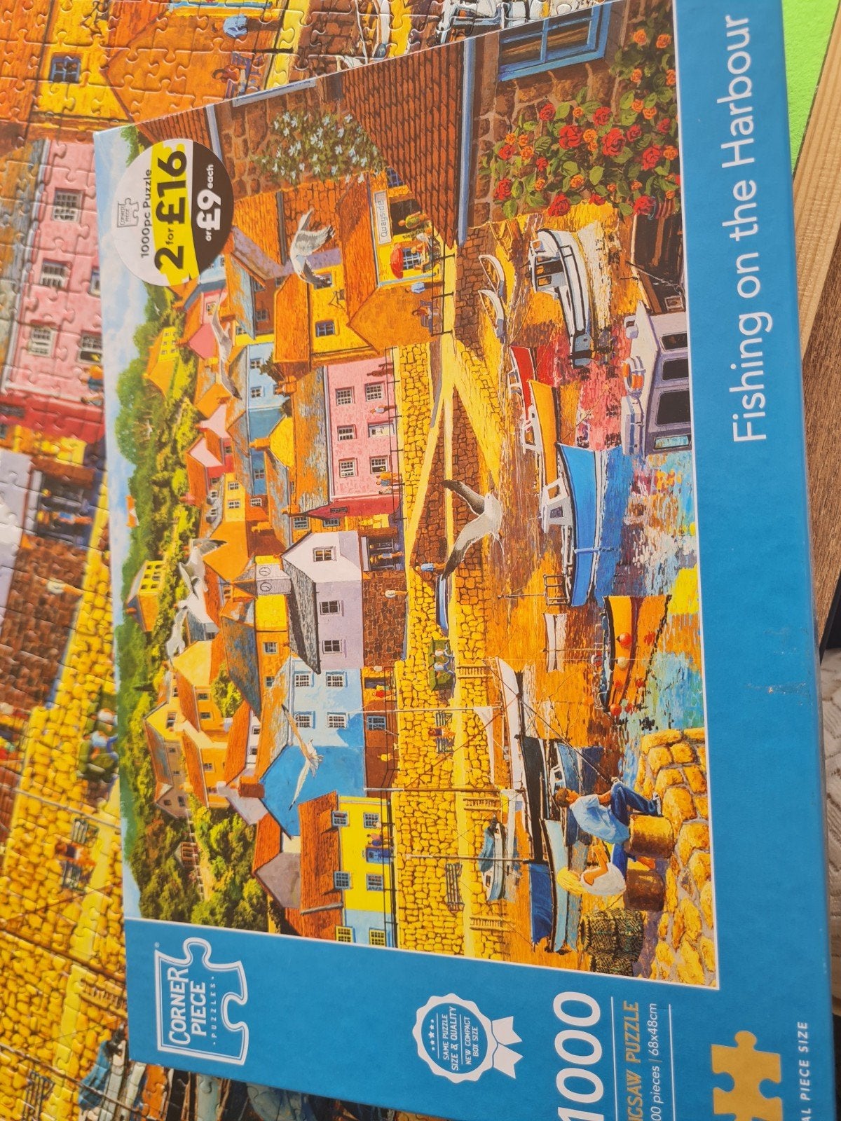Jigsaw puzzel fishing on the harbour 1000 stukjes, Ophalen, 500 t/m 1500 stukjes, Zo goed als nieuw