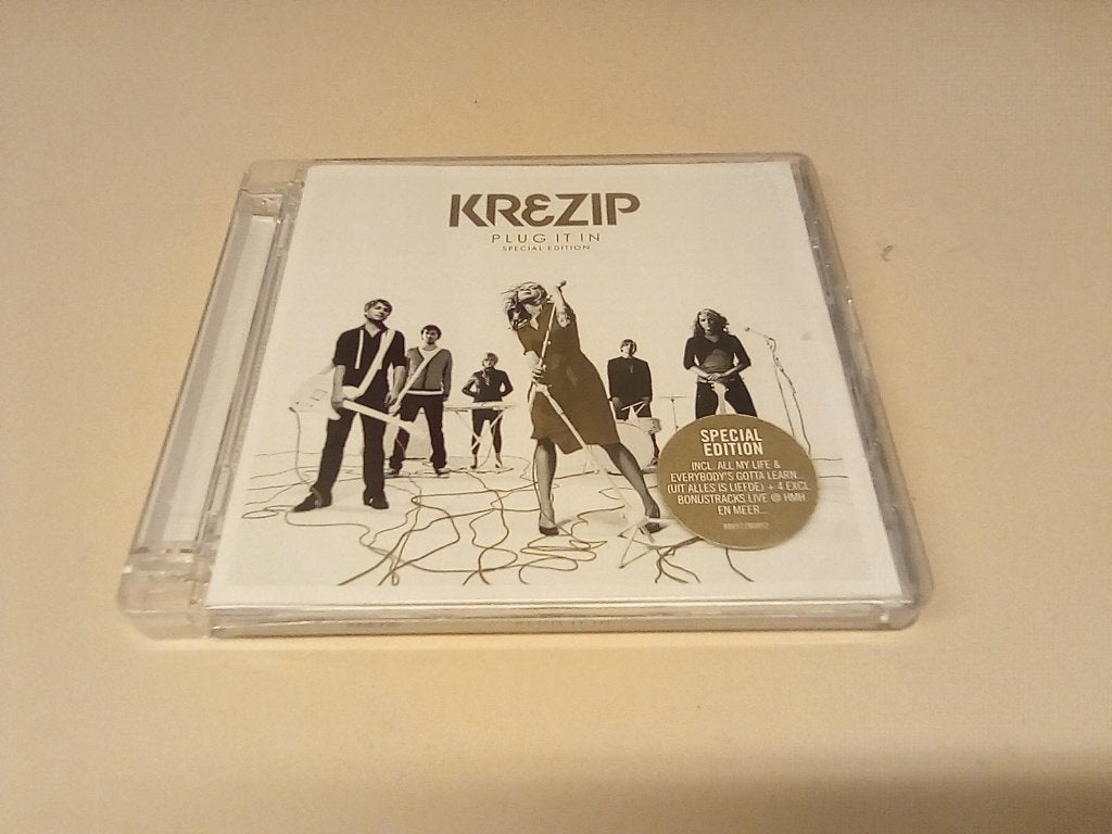 Krezip - Plug It In (Special Edition) CD, Cd's en Dvd's, Pop, Inclusief boekje, Ophalen of Verzenden, Zo goed als nieuw