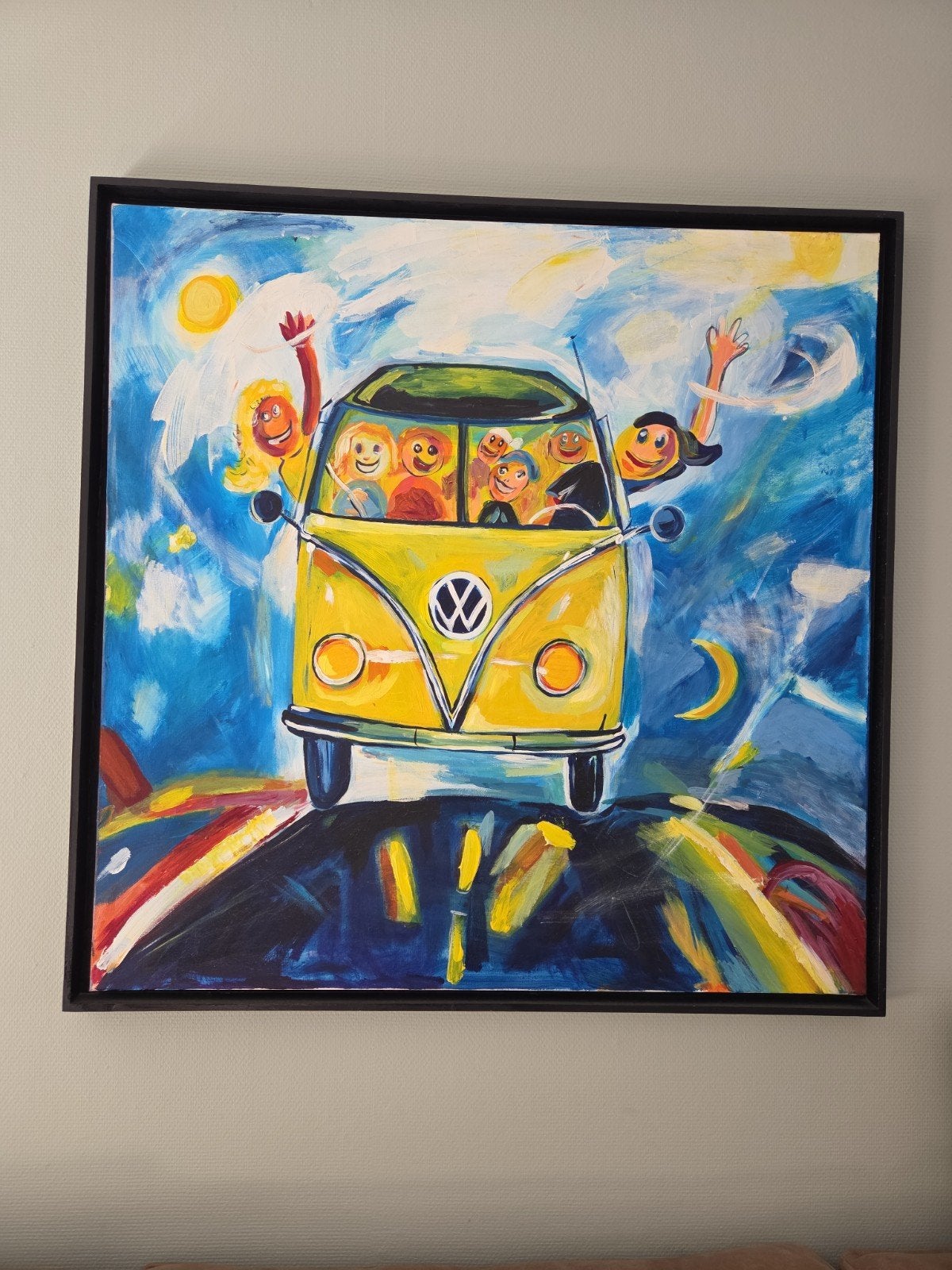 Interessepeiling VW T1 olieverfschilderij., Ophalen