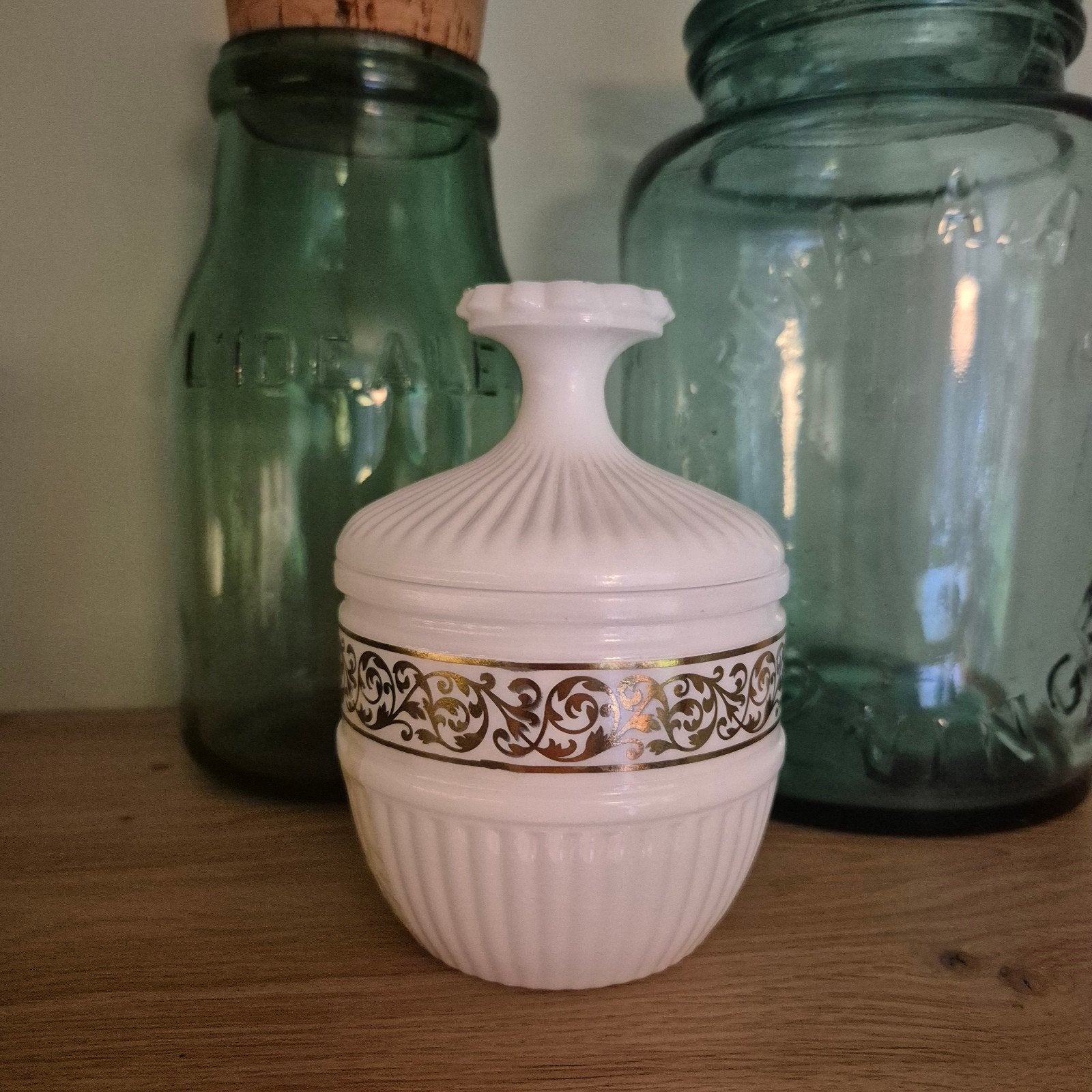 Avon potje van opaline glas, Ophalen of Verzenden