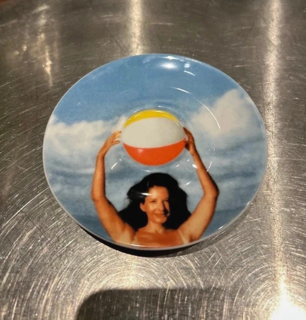 Illy Collection 2002 marina abramovic Schotel - Strandthema, Vintage, Ophalen of Verzenden, Zo goed als nieuw, Illy