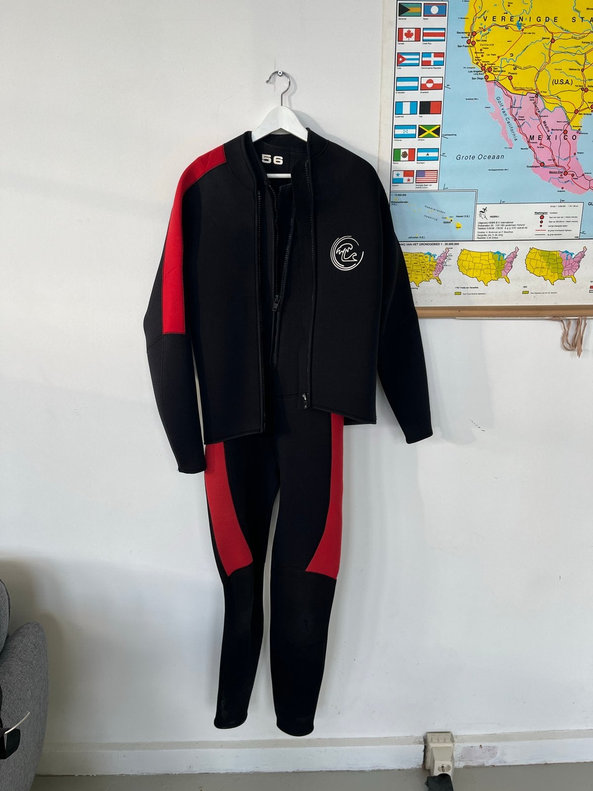Gebruikt wetsuit, maat 56, Watersport en Boten, Ophalen of Verzenden, Gebruikt, Dame of Heer, Wetsuit