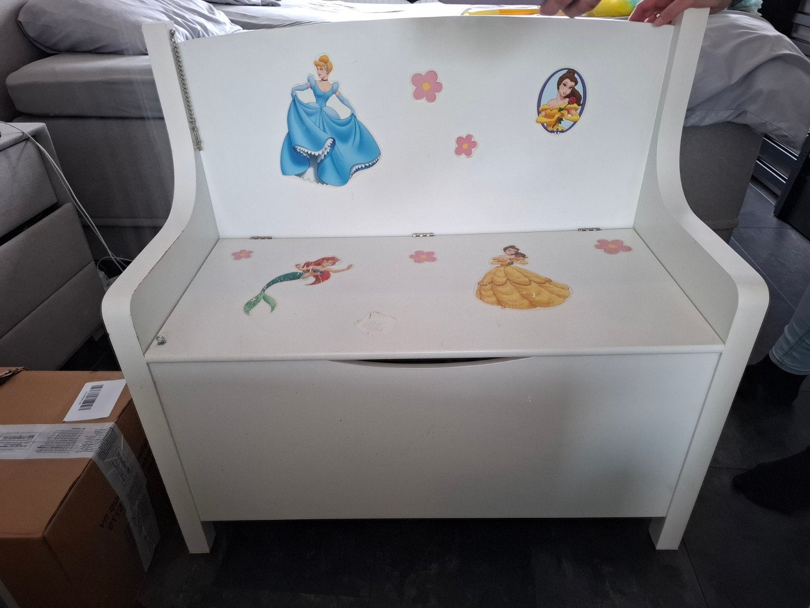 Speelgoed bankje, Huis en Inrichting, Woonaccessoires | Kisten, Ophalen, Gebruikt, 100 tot 150 cm, Minder dan 50 cm