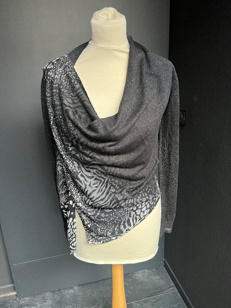 Zwart grijs dames truitje DESIGUAL maat S, Zwart, Ophalen of Verzenden, Zo goed als nieuw, Desigual