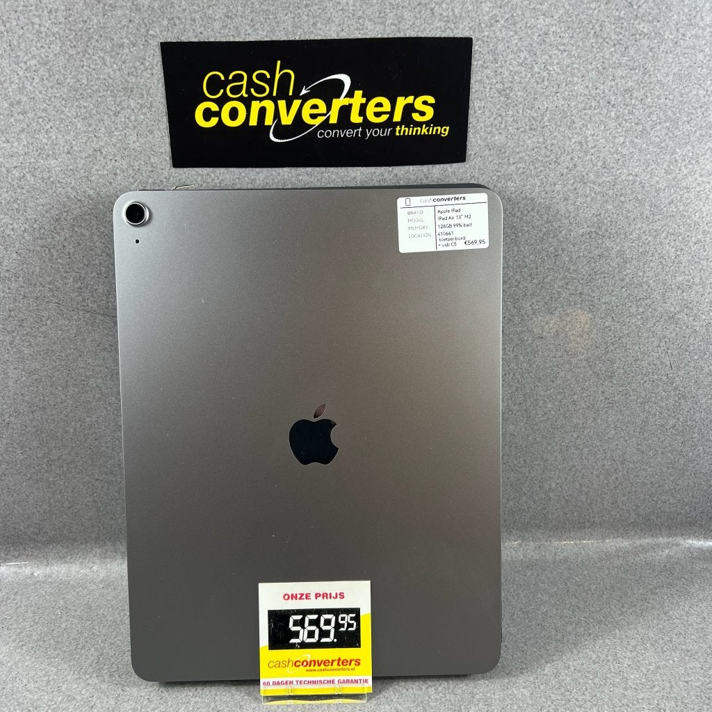 Apple Ipad Air 13" M2 | 128GB | 2024| 99%batt | 410661, Computers en Software, Apple iPads, Apple iPad Air, Ophalen of Verzenden