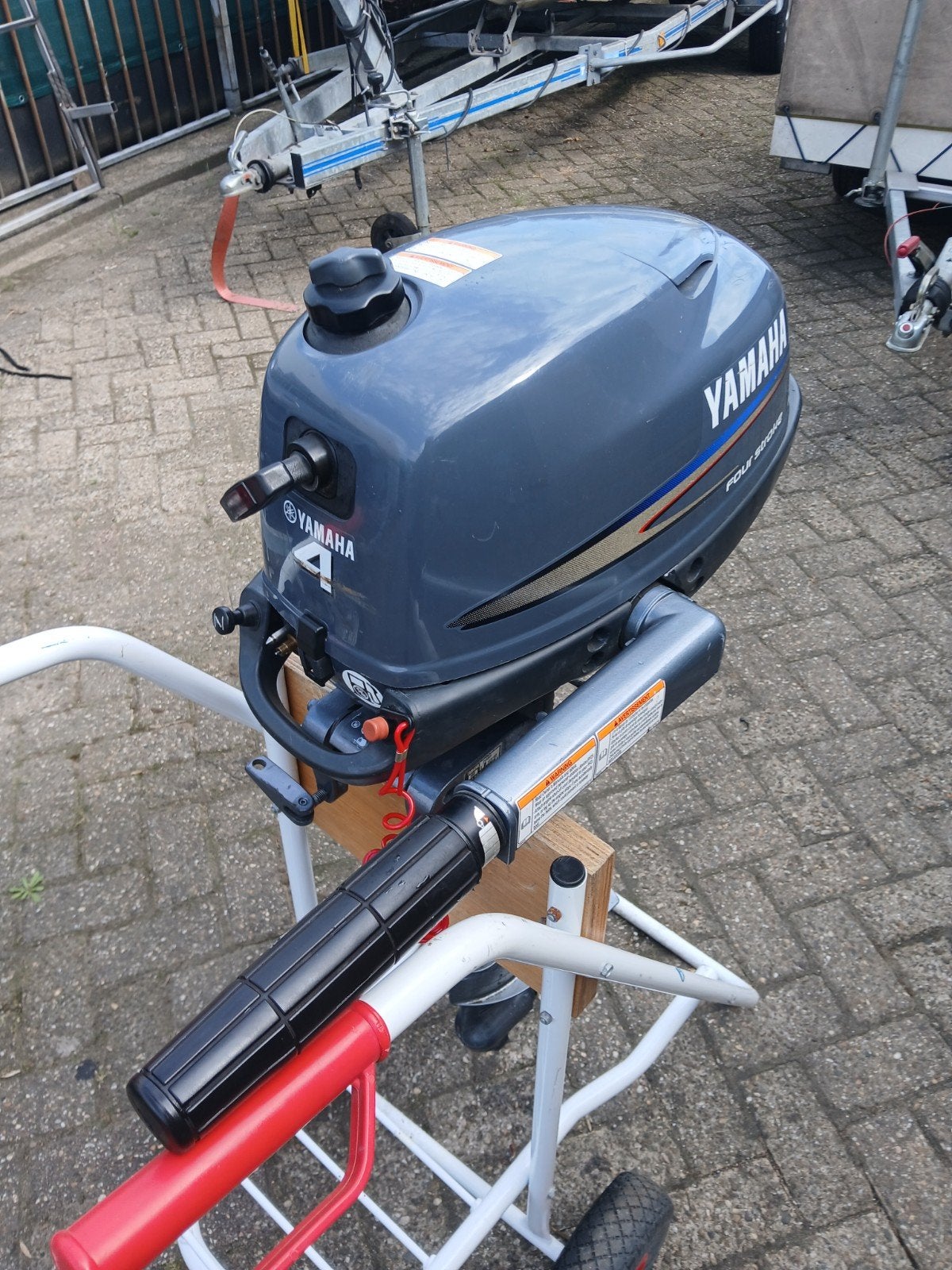 Yamaha 4pk 4 takt 2007, Ophalen, Gebruikt, Tot 10 pk, Staal
