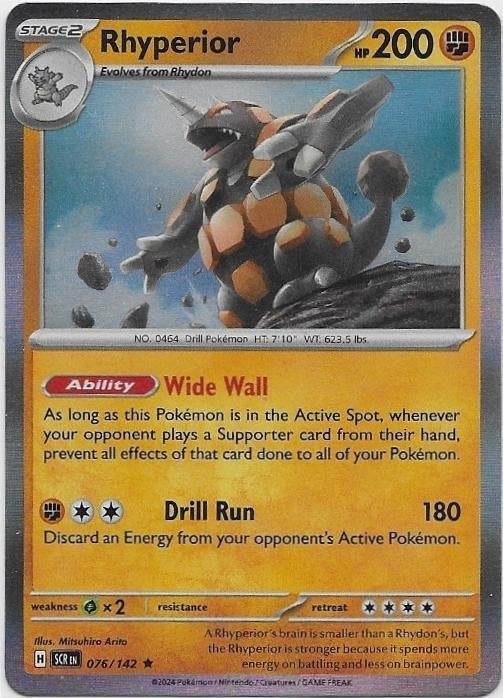 Stellar Crown,  Rhyperior [holo] 76/142, Verzenden, Nieuw, Losse kaart