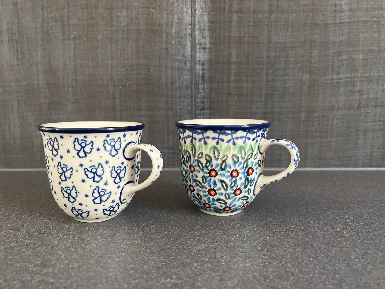 Set van 2 Bunzlau Castle koffiekopjes - diverse decors, Overige merken, Keramiek, Landelijk/Boerenbont, Ophalen of Verzenden