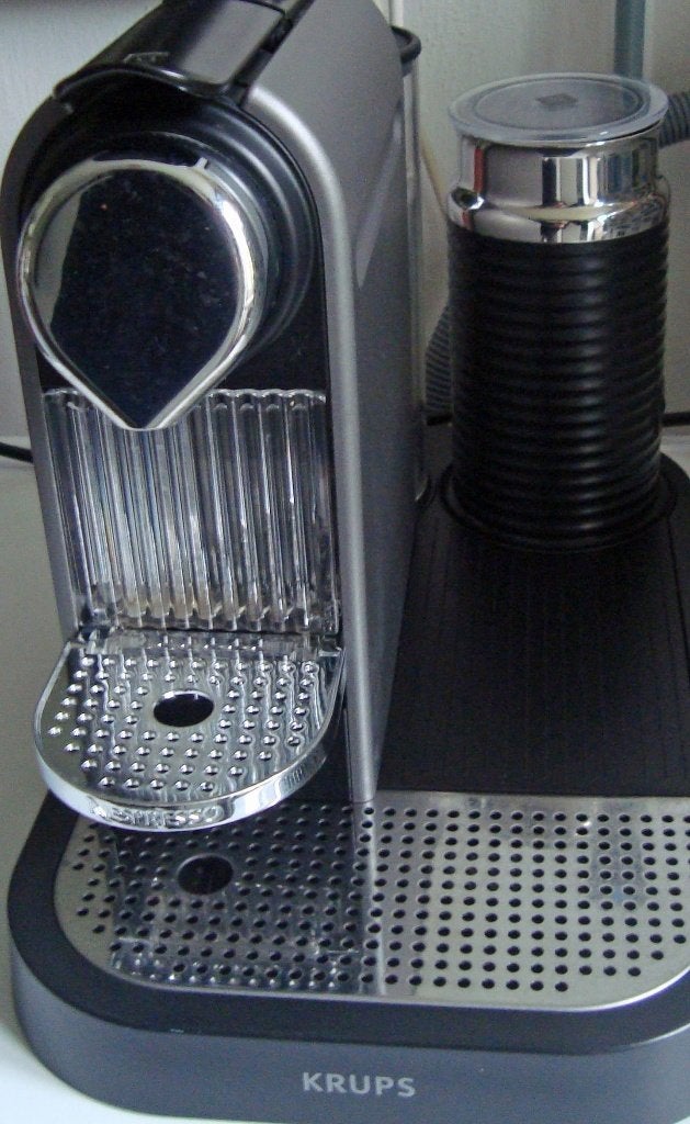Nespresso Krups CitiZ & Milk, Ophalen, Afneembaar waterreservoir, Koffiemachine, Zo goed als nieuw
