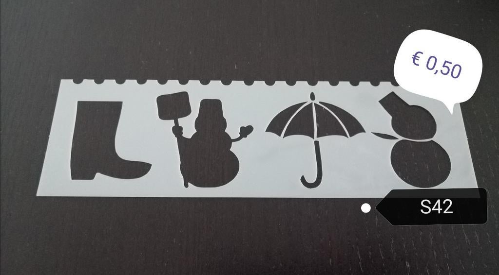 Herbruikbaar Buigzaam Sjabloon Stencil Deel 8, Overige thema's, Nieuw, Ophalen of Verzenden, Kunststof