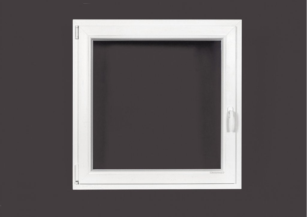 Kunststof Kozijn Draaikiep  B100 H100cm Mat Zwart, Doe-het-zelf en Verbouw, Kozijnen en Schuifpuien, Niet ingevuld, Kunststof
