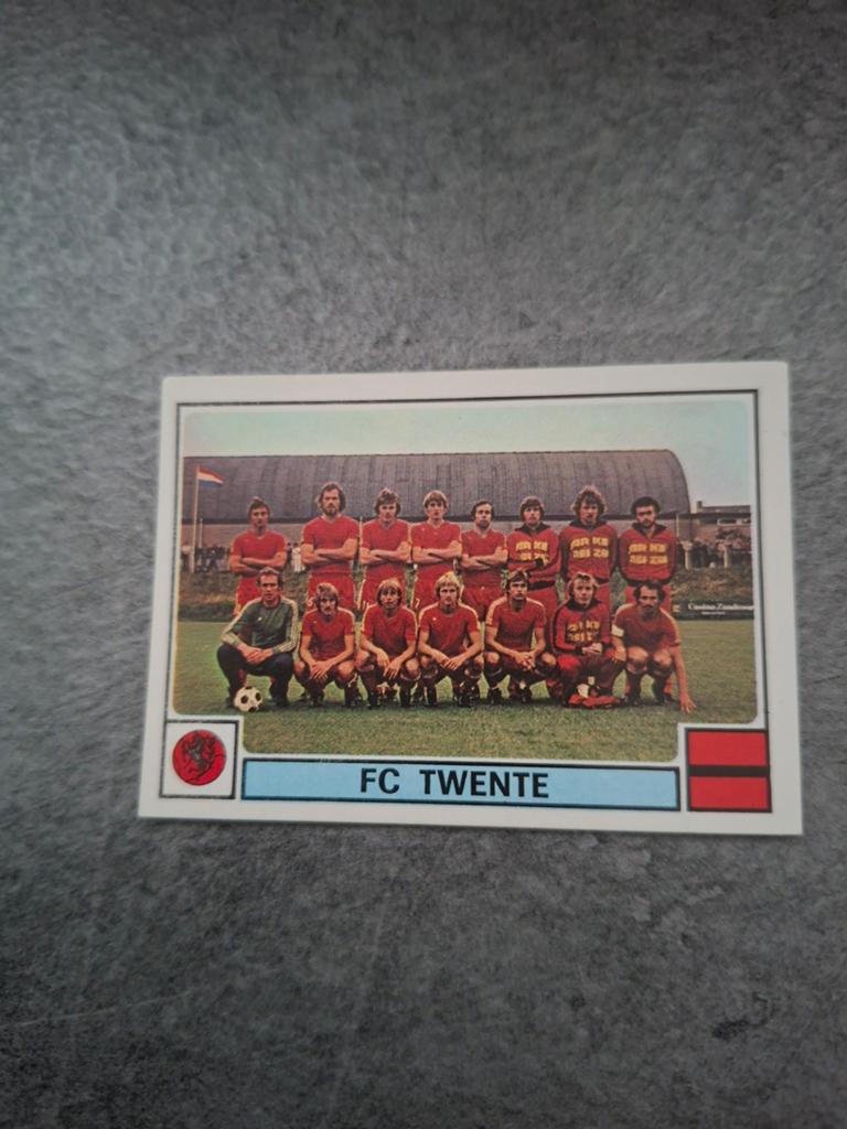 Panini sticker Voetbal 78. Teamfoto FC Twente., Verzenden, Zo goed als nieuw, Sticker