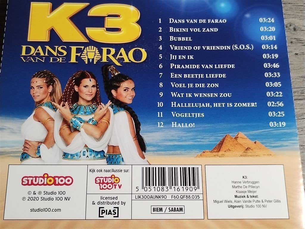 K3 ‎– Dans Van De Farao [CD + DVD], Ophalen of Verzenden, Zo goed als nieuw