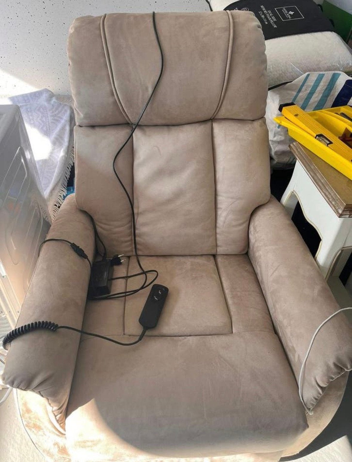 Sta op relax stoel - zo goed als nieuw, Huis en Inrichting, Fauteuils, Ophalen, Zo goed als nieuw, 75 tot 100 cm, 50 tot 75 cm
