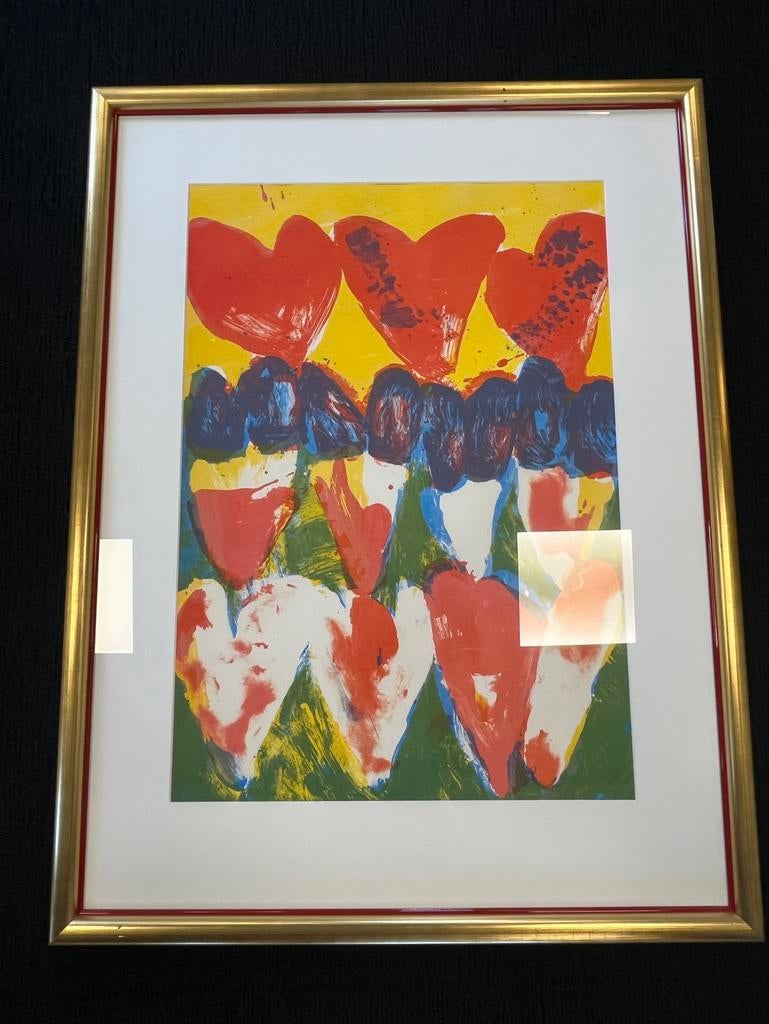 Jan Cremer Zeefdruk/Litho "Harten" - Nr. 48/90, Ophalen