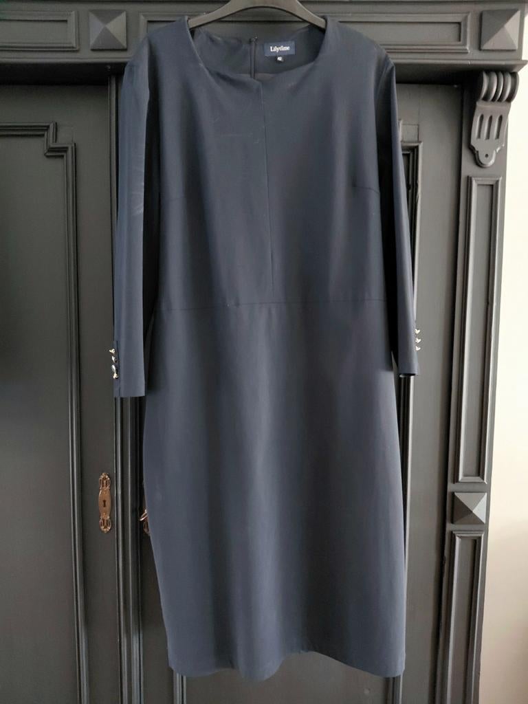 Donkerblauwe jurk Port Lavande - Maat 42, Kleding | Dames, Jurken, Port Lavande, Blauw, Maat 42/44 (L), Ophalen of Verzenden