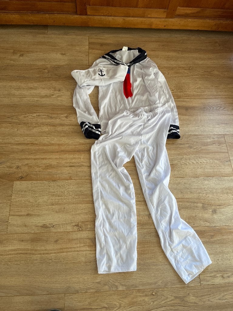 Verkleedkleding Matrozen pak maat 152/158, Ophalen of Verzenden, Zo goed als nieuw, 146 t/m 152, Jongen of Meisje