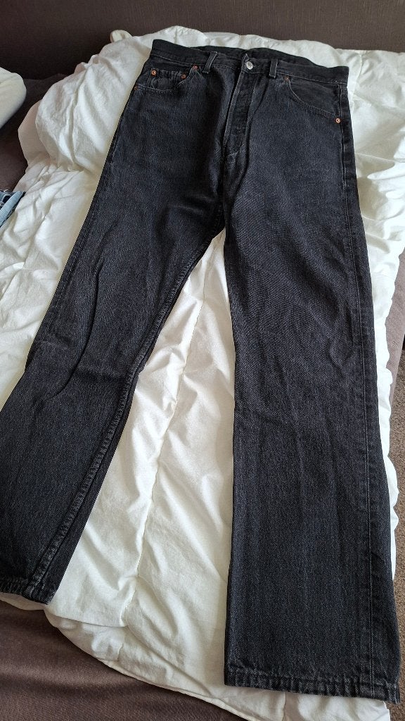 Levi's zwarte spijkerbroek 501, Ophalen, W36 - W38 (confectie 52/54), Levi's, Zwart
