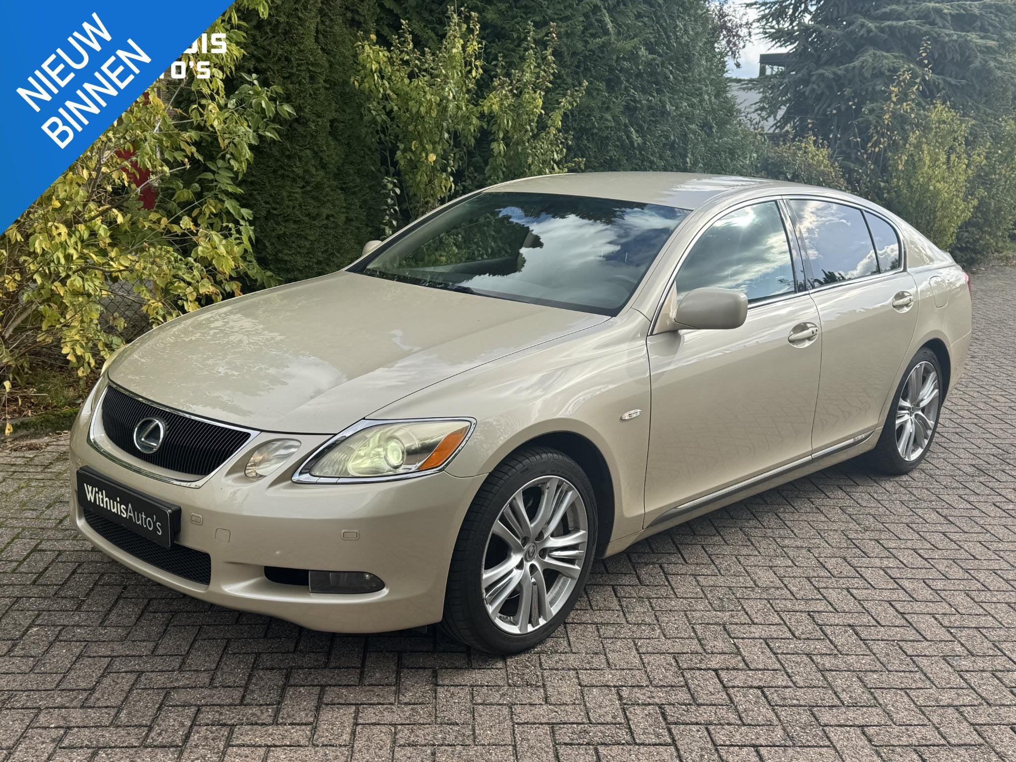 Lexus GS 450h V6 *1ste-eigenaar *NAP *Stoelverwarming, Auto's, Achterwielaandrijving, Gebruikt, 2000 kg, Beige