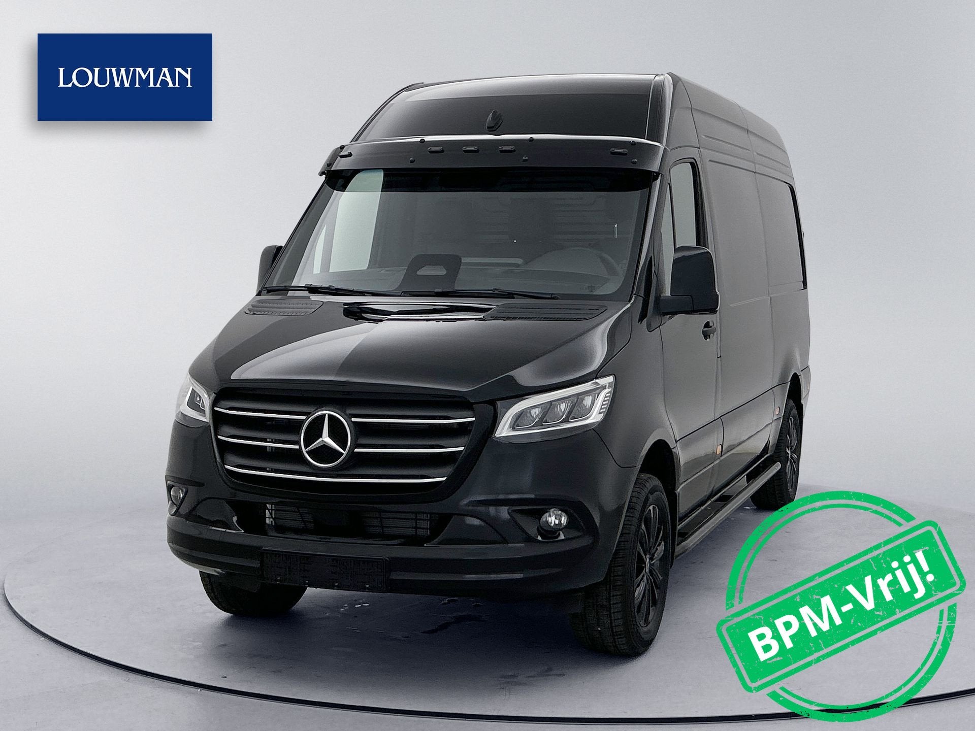 Mercedes-Benz Sprinter BPM VRIJ - 30 JAAR EDITIE 319CDI 190P, Auto's, Bestelauto's, Automaat, Zwart, Mercedes-Benz, Bedrijf