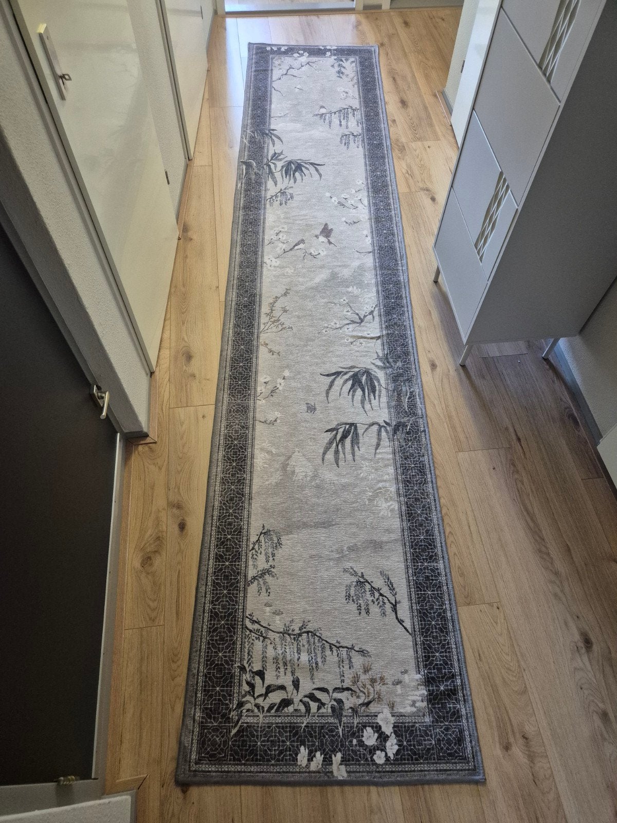 NIEUW Ruggable - Wren Charcoal & Opal vloerkleed runner, Groen, Ophalen of Verzenden, Rechthoekig, Nieuw