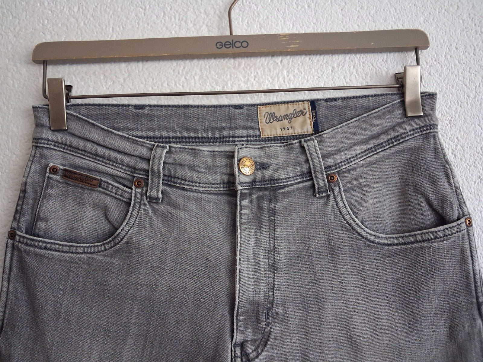 Wrangler Texas Jeans W33 L32 - Grijs, Wrangler, Ophalen of Verzenden, Zo goed als nieuw, W33 - W34 (confectie 48/50)