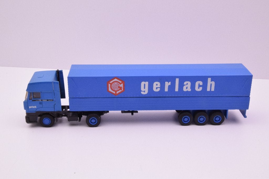 DAF 3300 spacecab  '' Gerlach transport ''  Lion car, Ophalen of Verzenden, Zo goed als nieuw, Bus of Vrachtwagen, Lion Toys