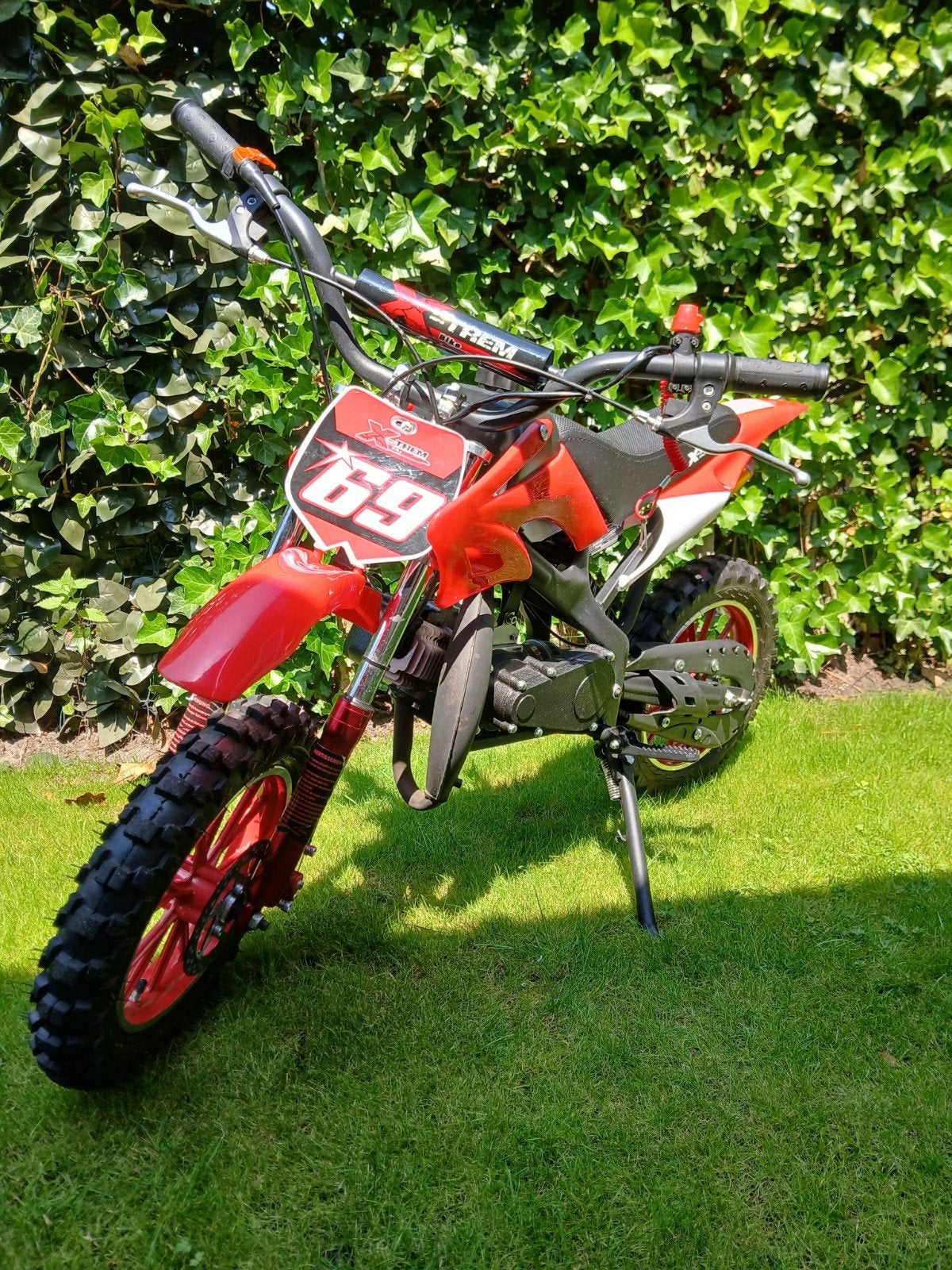 Minibike minicrosser dirtbike pocketbike 49cc, Ophalen, Overige typen, 49 cc, Zo goed als nieuw