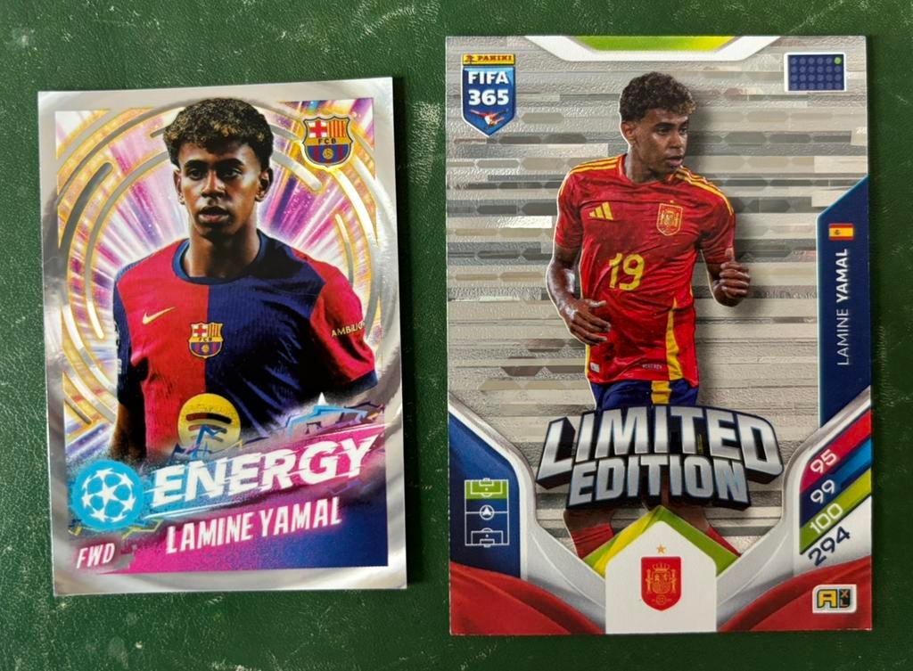 2 voetbalplaatjes Lamine Yamal Panini en Topps, Ophalen of Verzenden, Nieuw