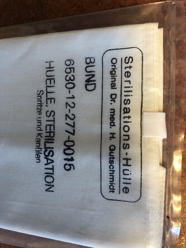 Sterilisatie enveloppes voor instrumentarium (katoen), Niet ingevuld, Niet ingevuld, Nieuw, Ophalen of Verzenden