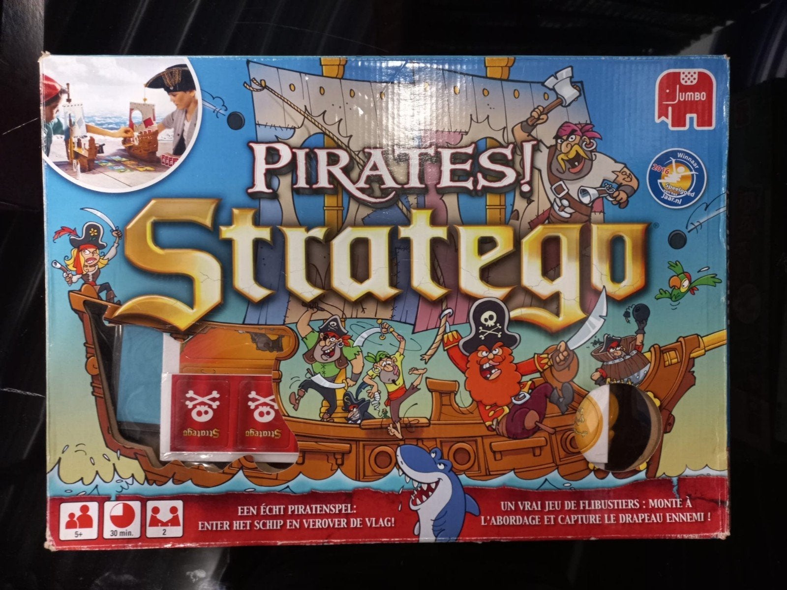 Stratego Pirates! Bordspel - Steun Roparun Team, Hobby en Vrije tijd, Een of twee spelers, Ophalen, Zo goed als nieuw, Jumbo