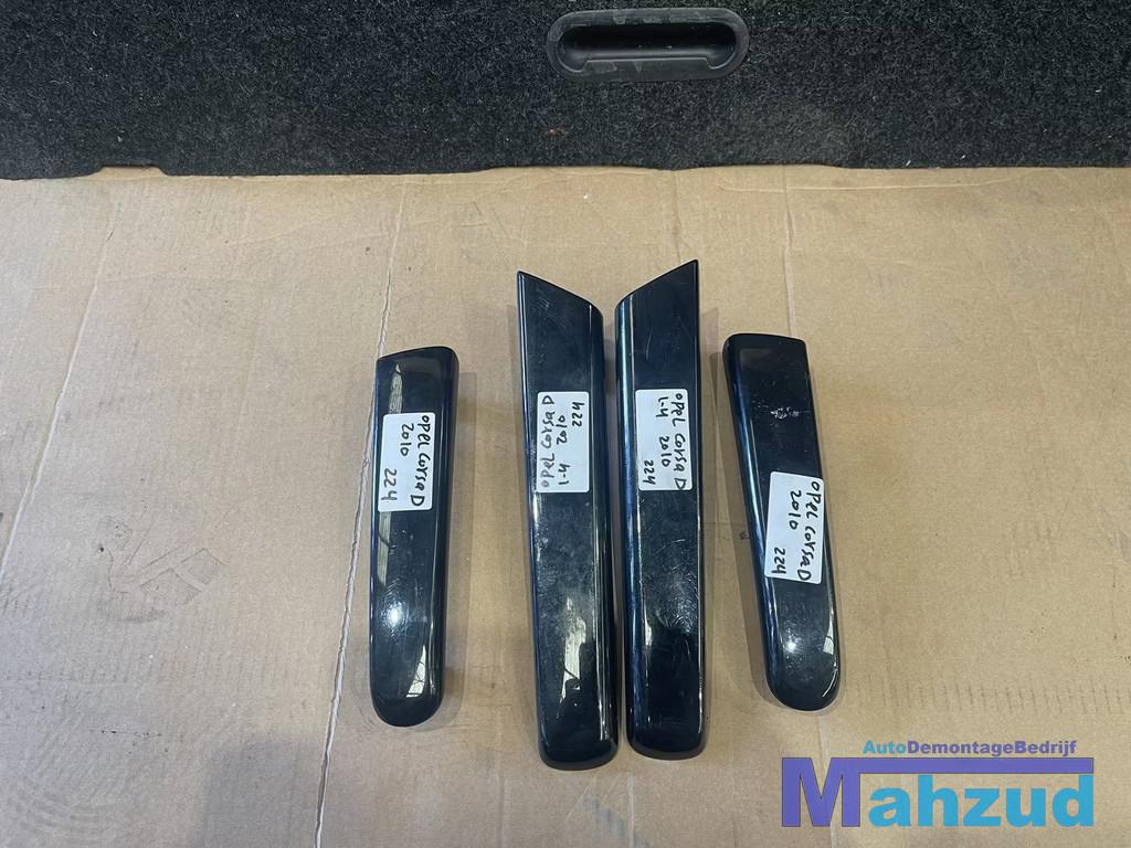 OPEL CORSA D deurpaneel Portiergreep binnen kap zwart set, Gebruikt, Opel Automobile GmbH, Ophalen of Verzenden, Kontakt@opel-infoservice.de