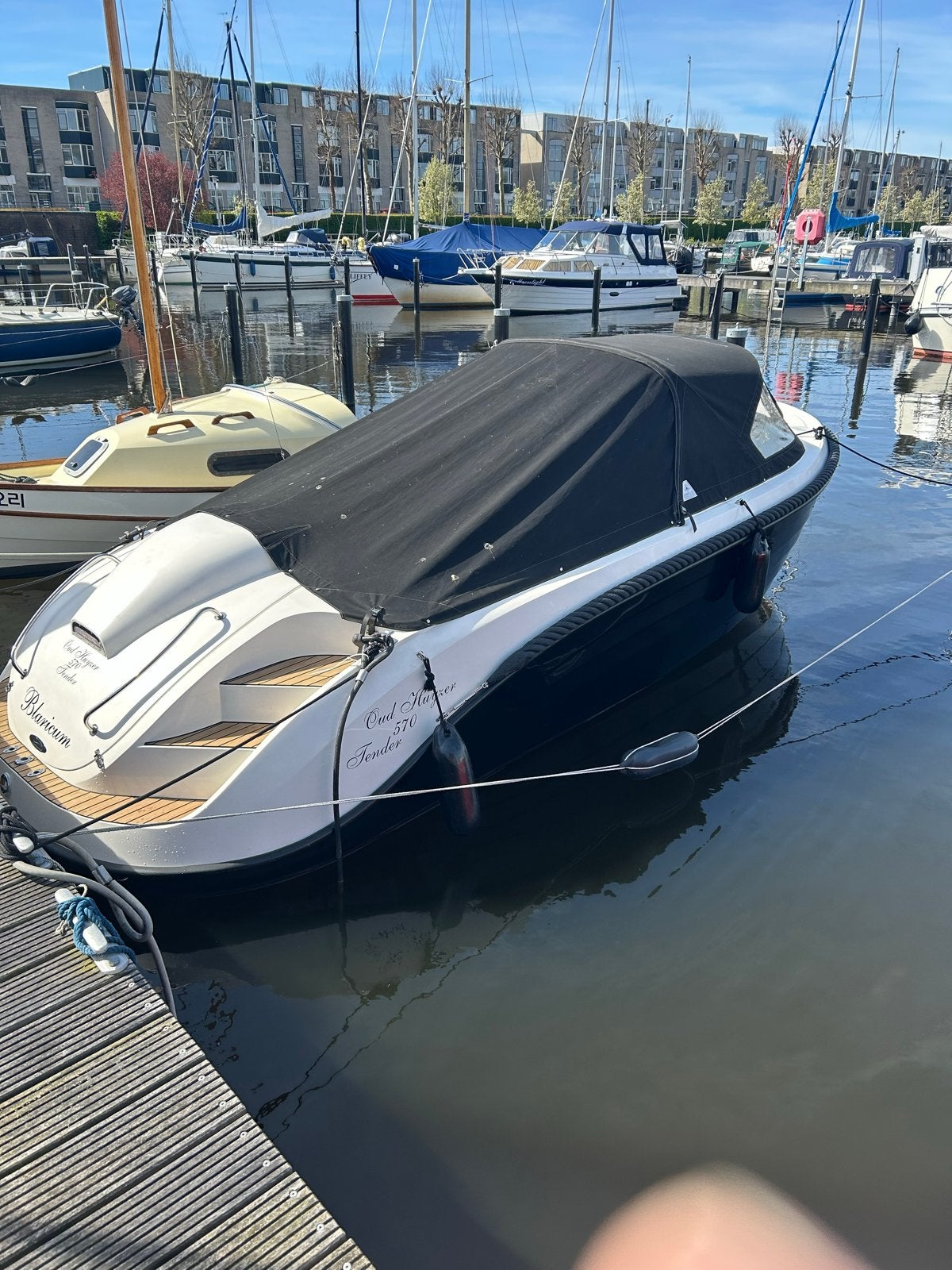 Oud Huijzer 570 Tender - Luxe Sloep zonder vaarbewijs, Ophalen, Overige merken, Afdekzeil, Buitenboordmotor