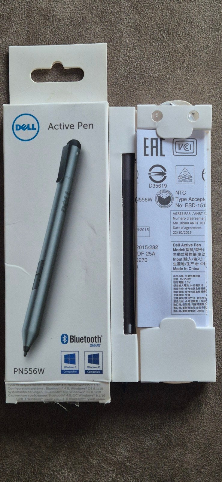 Dell Active Pen PN556W -  in doos, Ophalen of Verzenden, Zo goed als nieuw