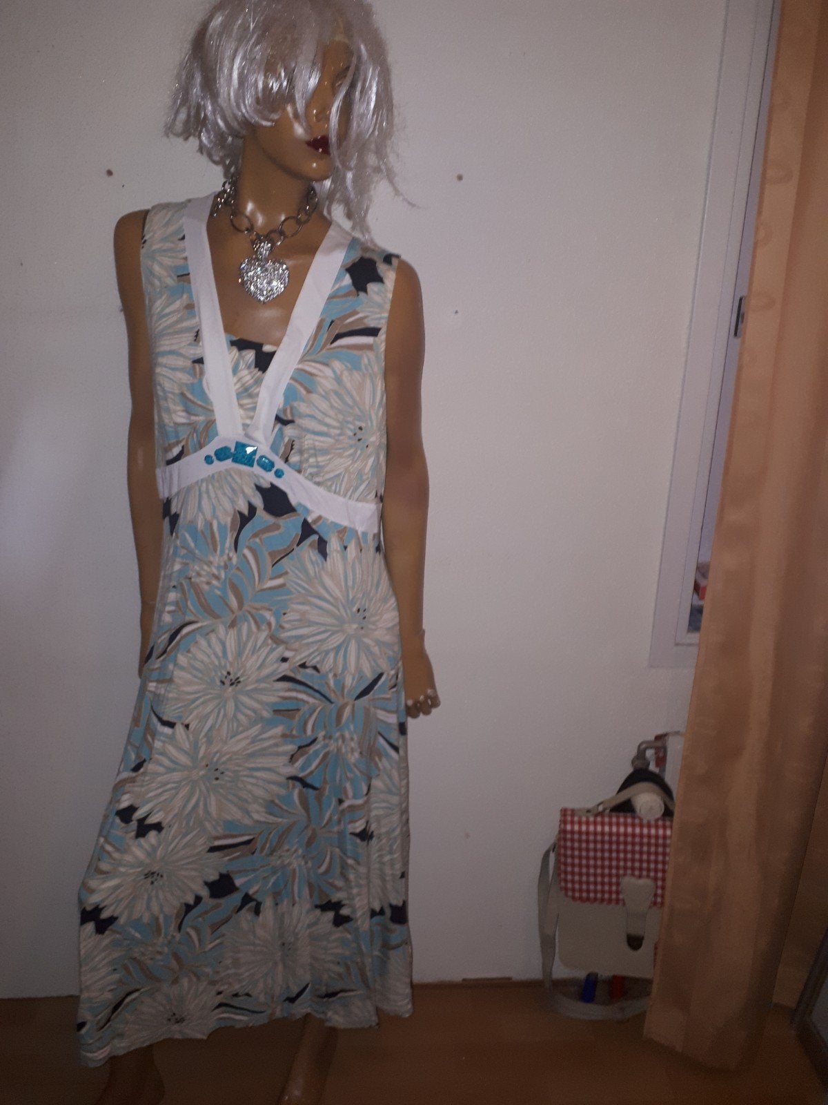 Zomerse maxi-jurk betty Barclay maat 44  bloemenprint, Blauw, Maat 42/44 (L), Betty Barclay, Ophalen of Verzenden