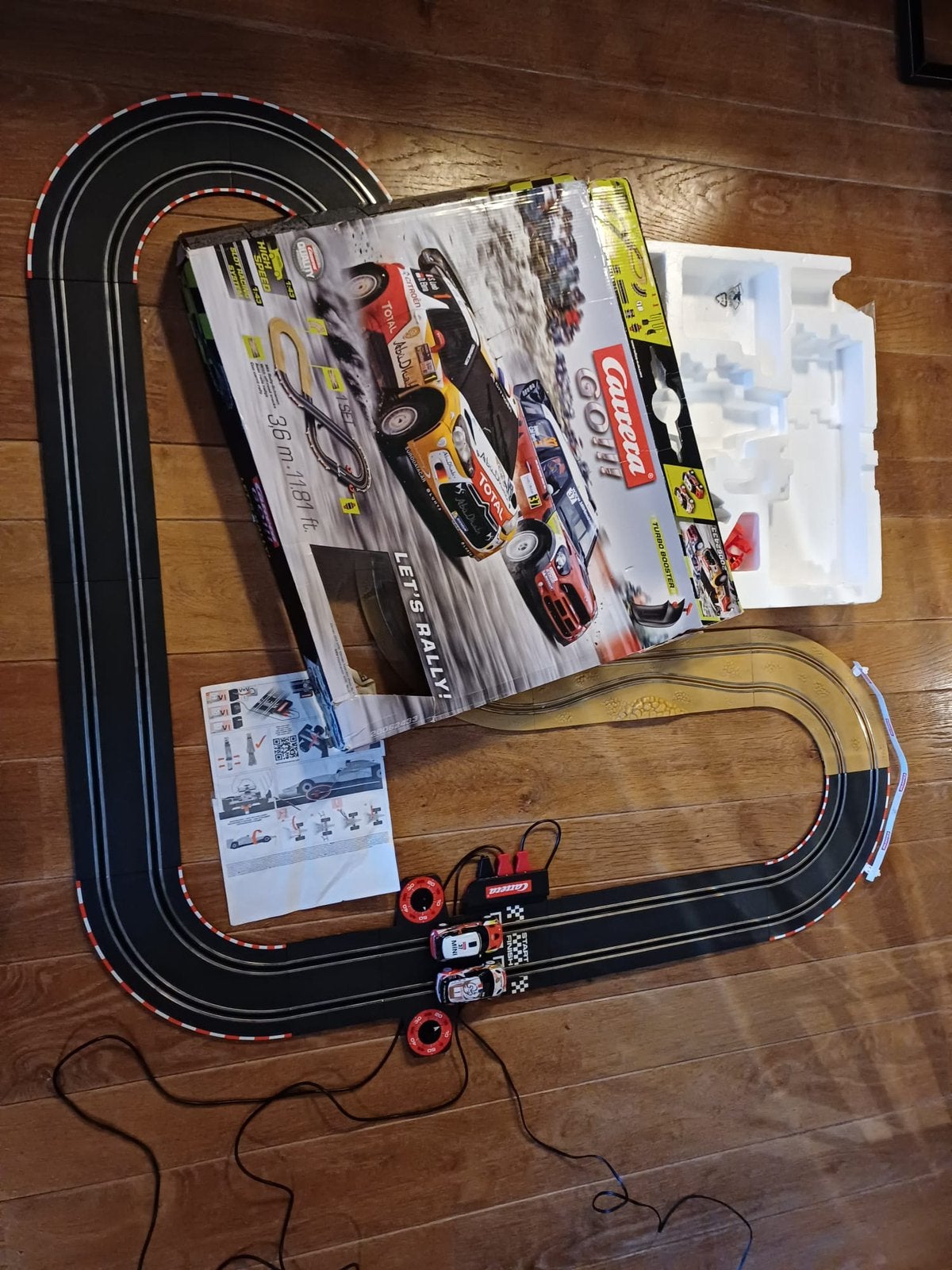 Carrera GO racebaan rally 3,6m – compleet + werkend, Ophalen of Verzenden, Zo goed als nieuw, Elektrisch, Carrera