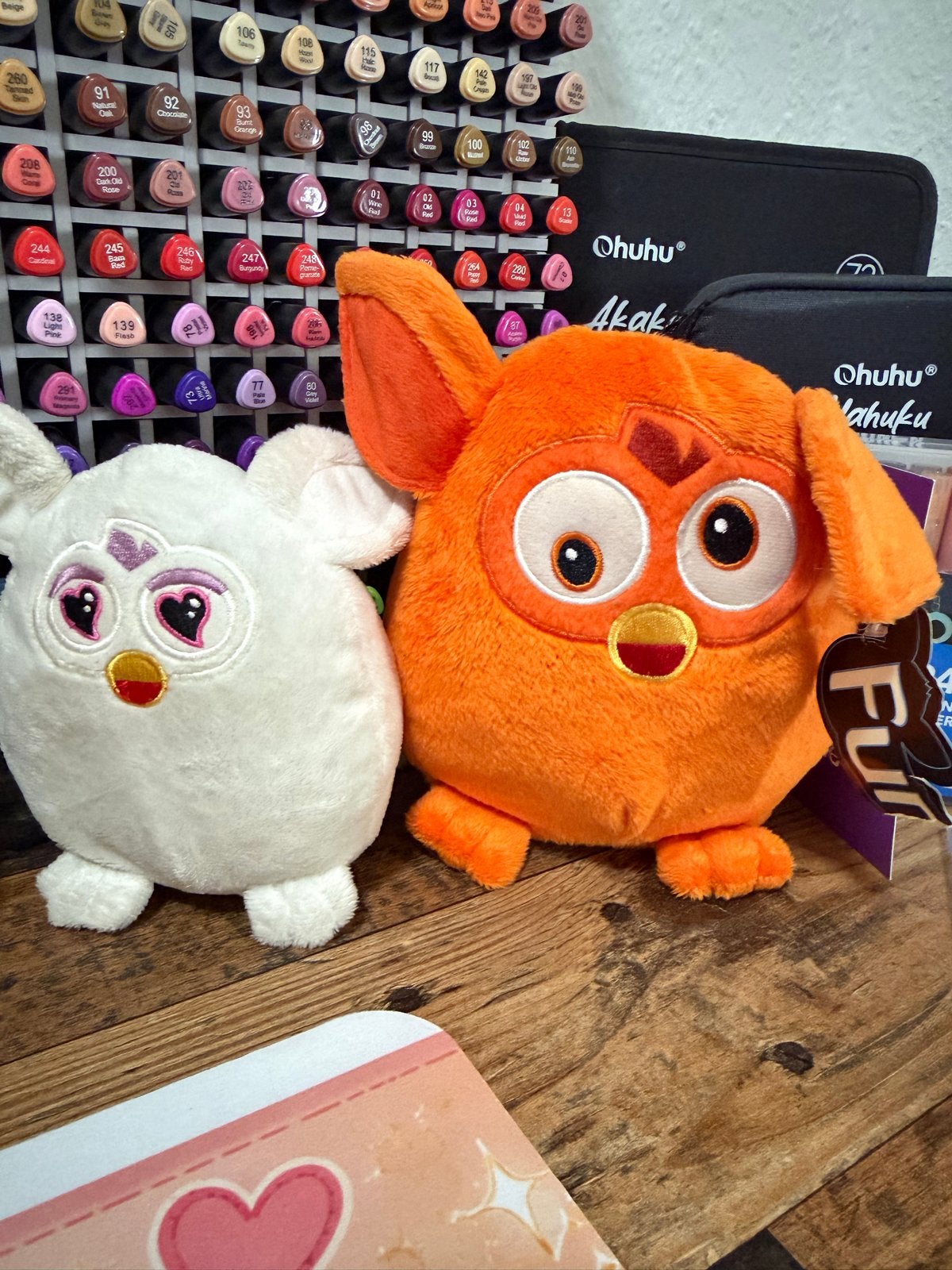 Furby knuffels - Wit en Oranje, Overige merken, Overige karakters, Overige typen, Ophalen of Verzenden