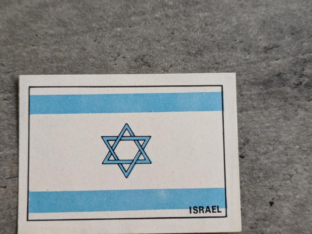 PANINI WORLD CUP MEXICO 70 VLAG ISRAEL ORIG.PLAATJE voetbal, Verzamelen, Sportartikelen en Voetbal, Ophalen of Verzenden, Zo goed als nieuw