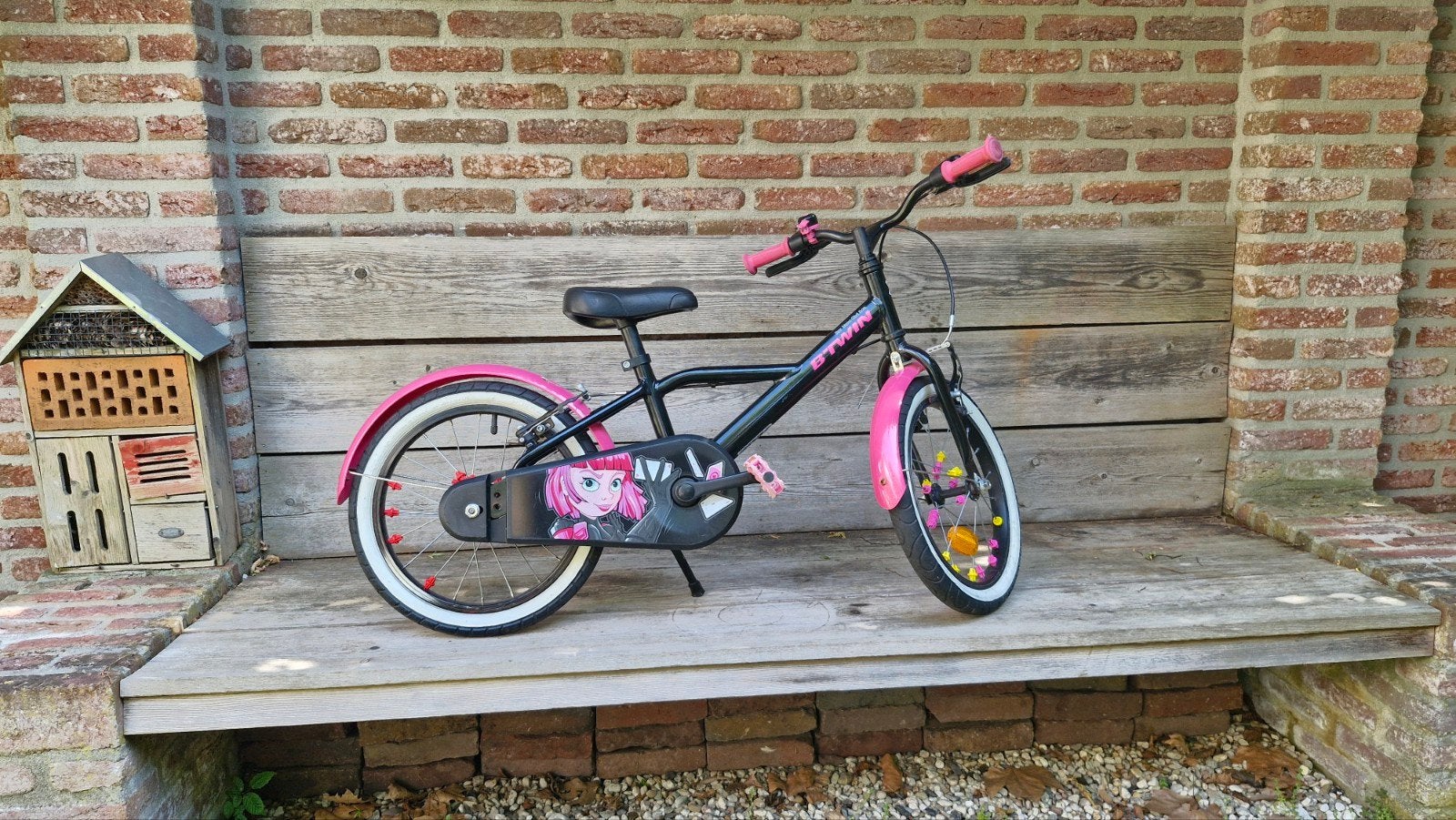 Btwin 500 kinderfiets 16 inch, Ophalen of Verzenden, Zo goed als nieuw, Velgrem, 16 inch