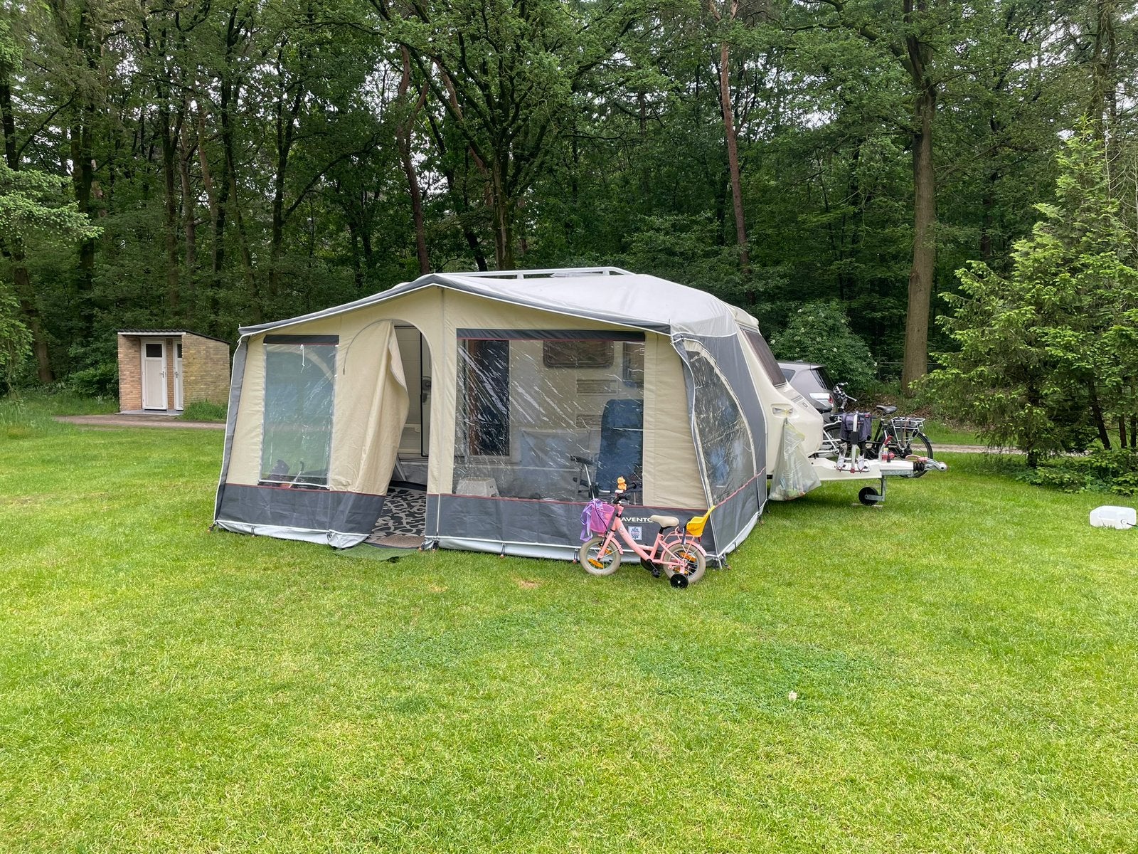 Voortent walker, Ophalen, Gebruikt