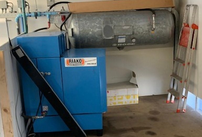 Boge S10 Schroef compressor, Ophalen, Gebruikt, Minder dan 200 liter/min, Geluidgedempt