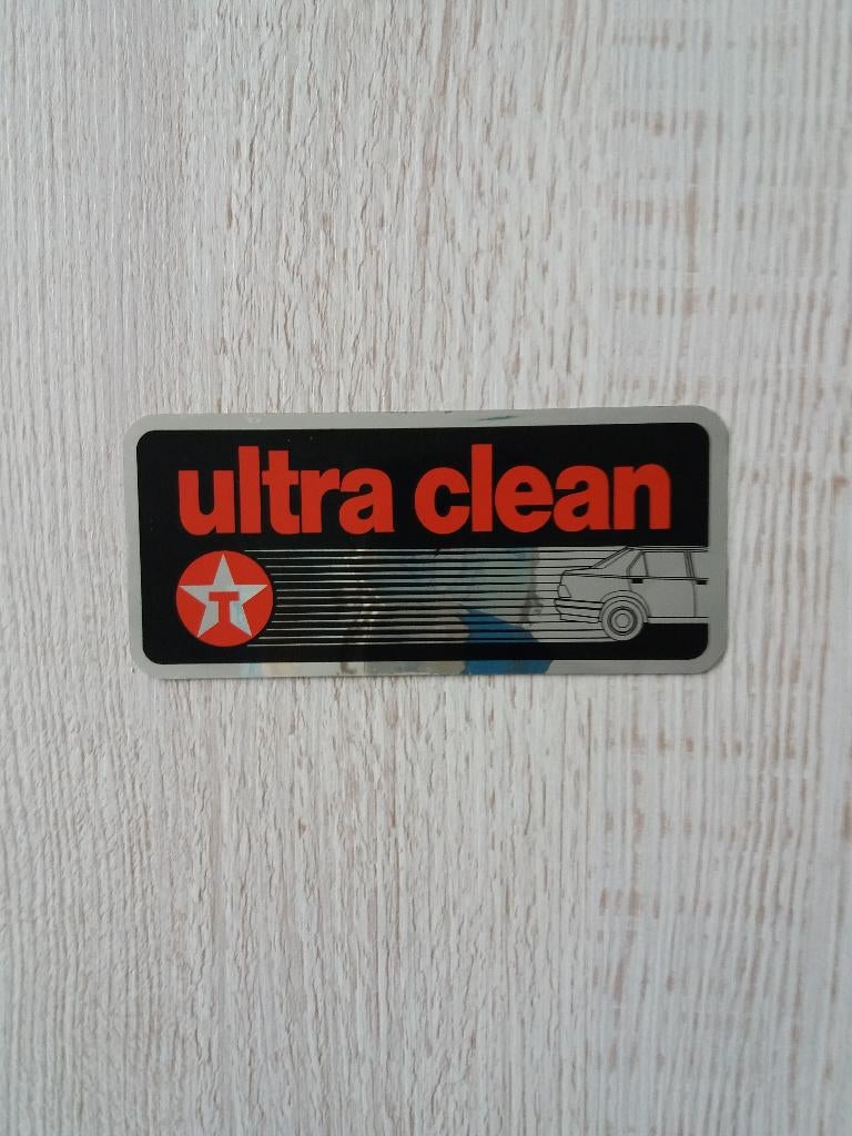 sticker TEXACO Ultra clean, Verzamelen, Ophalen of Verzenden, Zo goed als nieuw, Bedrijf of Vereniging