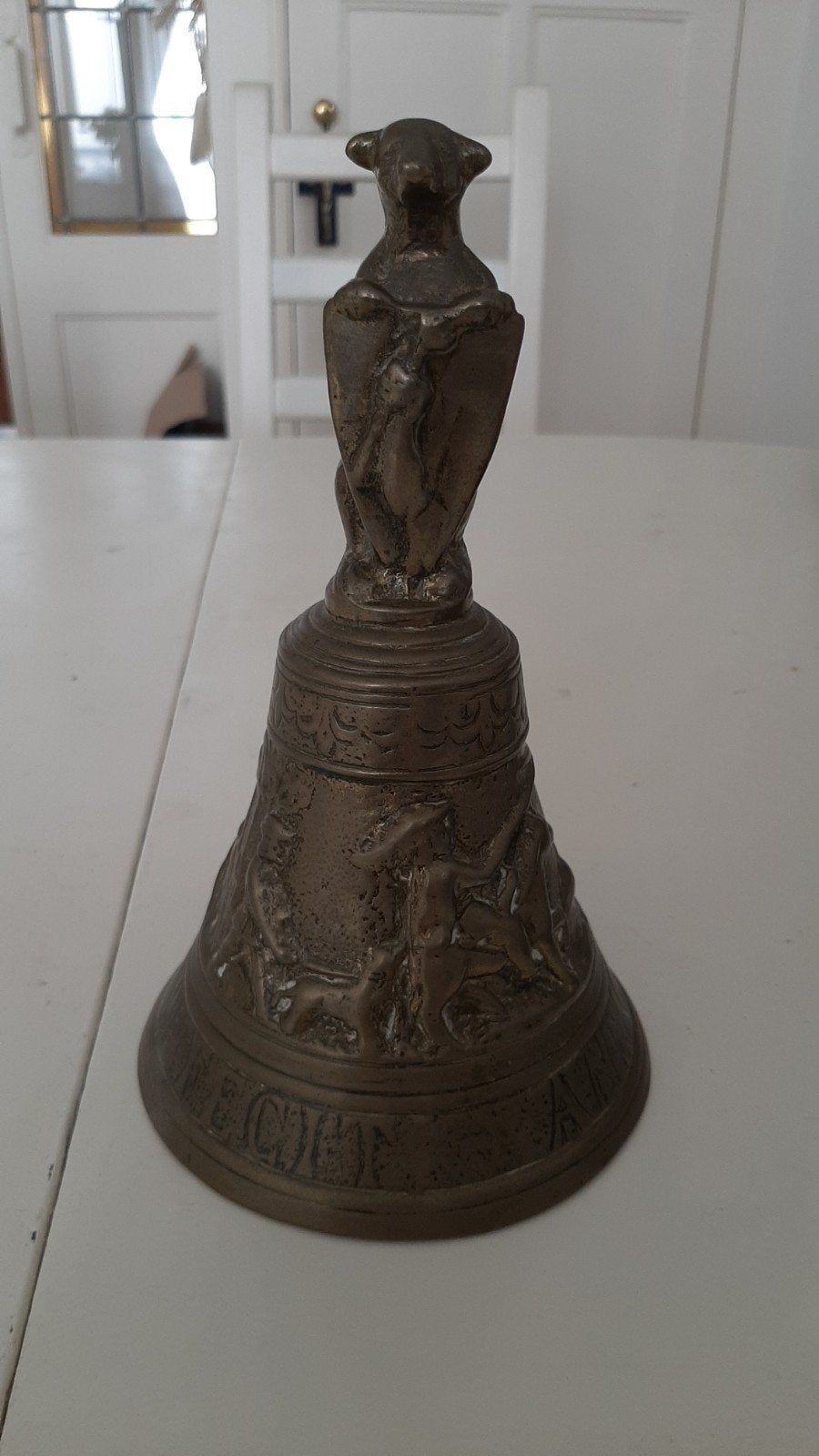 antieke koperen/messing bel, Ophalen of Verzenden