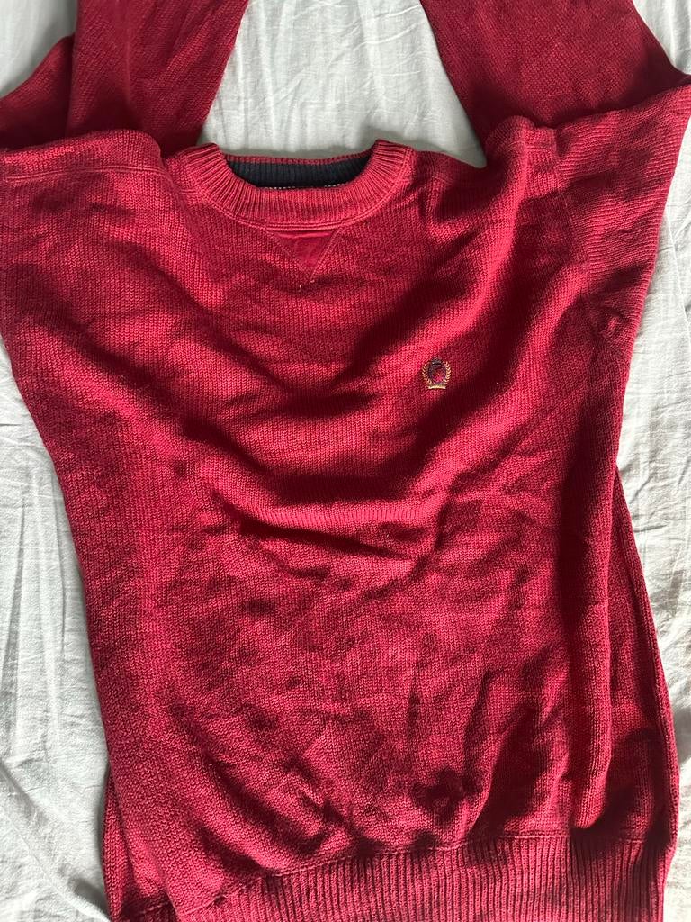 Tommy Hilfiger Trui Rood XL, Ophalen of Verzenden, Gedragen, Maat 56/58 (XL), Rood