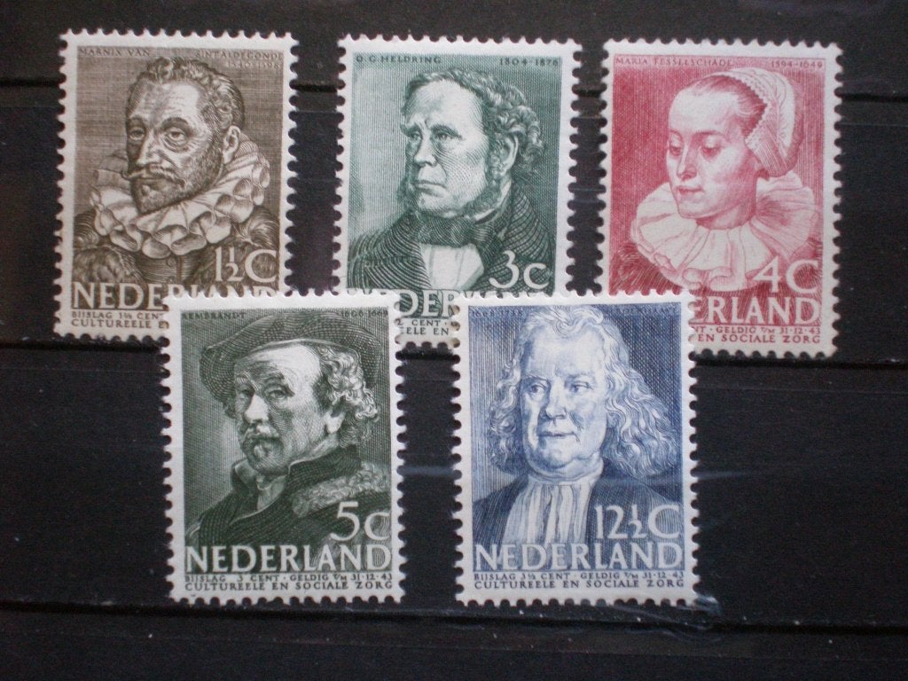 nederland nvph 305-309 ongebruikt ( T 955 )..€ 1,90, Postzegels en Munten, Postzegels | Nederland, Verzenden