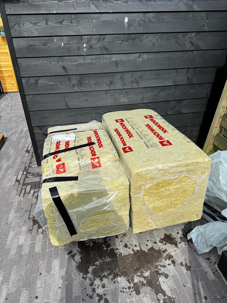 ROCKWOOL isolatie 60MM 2 pak, Ophalen, Nieuw, Steenwol, 4 tot 8 cm